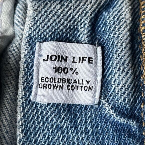 Zara Light Wash Very Distressed 100% Ecologically Grown Cotton Jeans (Size: 4) - Picture 7 of 15